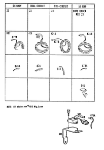 Alternator Chart Diagram and Parts List for 422707-0155-XX  Briggs and Stratton Engine